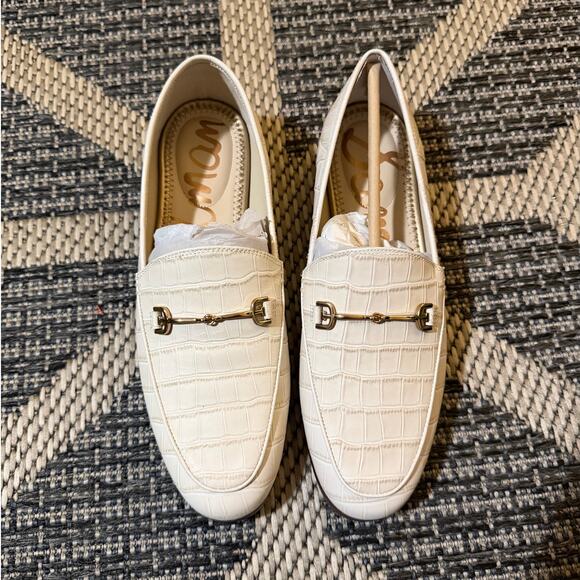 Sam Edelman Loraine Loafer Ivory Croc Print sz 8M - Picture 2 of 6